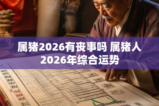 属猪2026有丧事吗 属猪人2026年综合运势