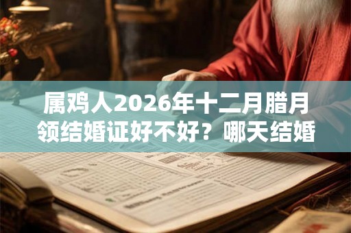属鸡人2026年十二月腊月领结婚证好不好？哪天结婚领证好？