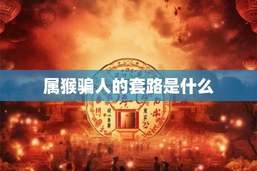 属猴骗人的套路是什么