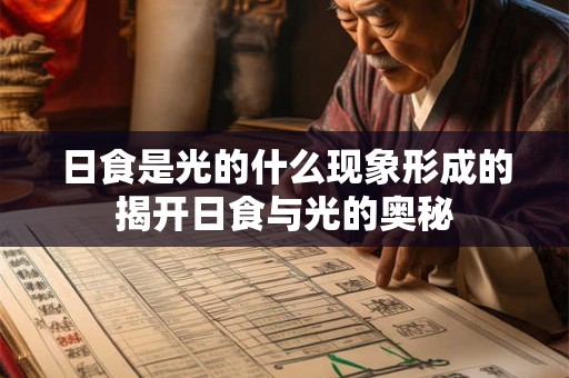 日食是光的什么现象形成的揭开日食与光的奥秘 日食是光的什么现象形成的揭开日食与光的奥秘