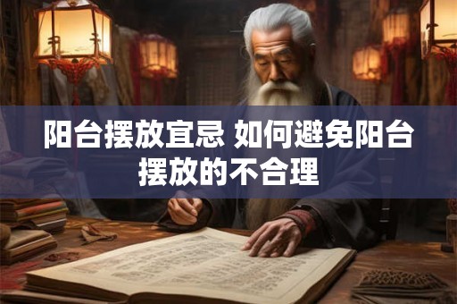 阳台摆放宜忌 如何避免阳台摆放的不合理