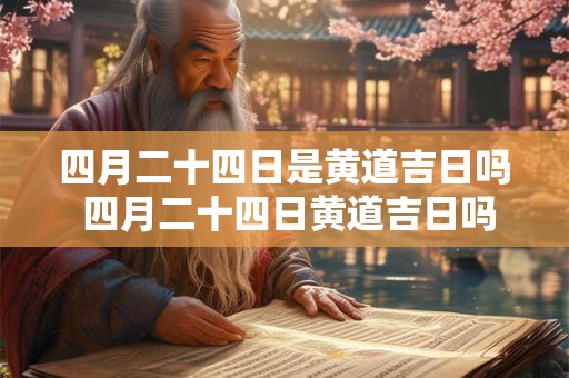 四月二十四日是黄道吉日吗 四月二十四日黄道吉日吗