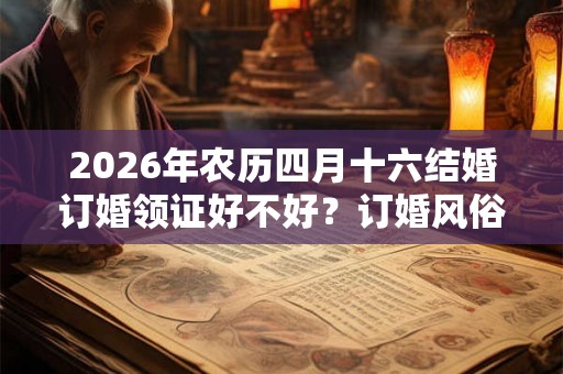 2026年农历四月十六结婚订婚领证好不好？订婚风俗流程