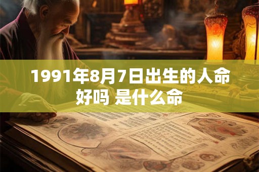 1991年8月7日出生的人命好吗 是什么命 1991年8月7日出生的人命好吗 是什么命