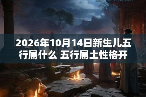 2026年10月14日新生儿五行属什么 五行属土性格开朗