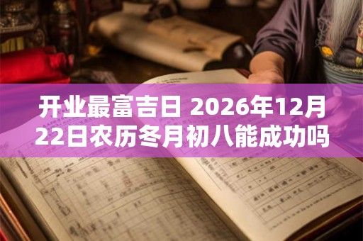 开业最富吉日 2026年12月22日农历冬月初八能成功吗 开业最富吉日 2026年12月22日农历冬月初八能成功吗