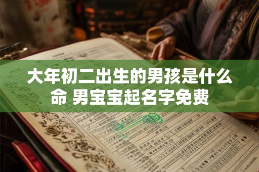 大年初二出生的男孩是什么命 男宝宝起名字免费