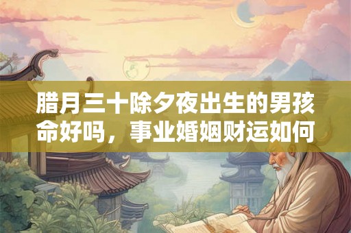 腊月三十除夕夜出生的男孩命好吗，事业婚姻财运如何？
