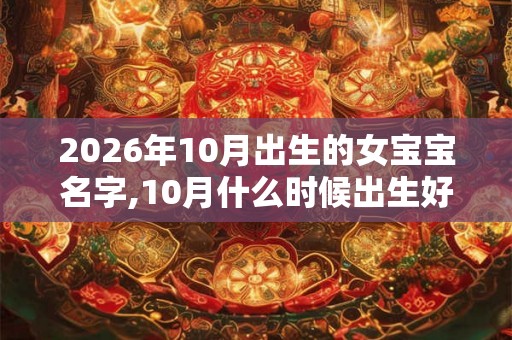 2026年10月出生的女宝宝名字,10月什么时候出生好？