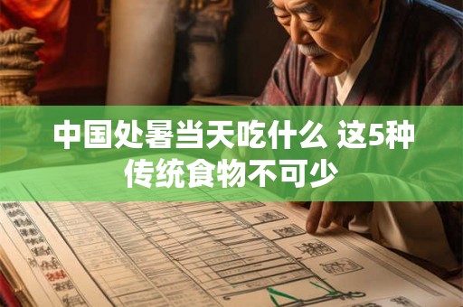 中国处暑当天吃什么 这5种传统食物不可少
