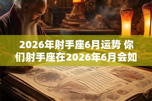 2026年射手座6月运势 你们射手座在2026年6月会如何运势