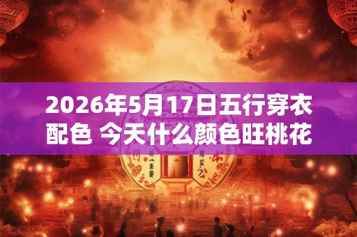 2026年5月17日五行穿衣配色 今天什么颜色旺桃花 2026年5月17日五行穿衣配色 今天什么颜色旺桃花