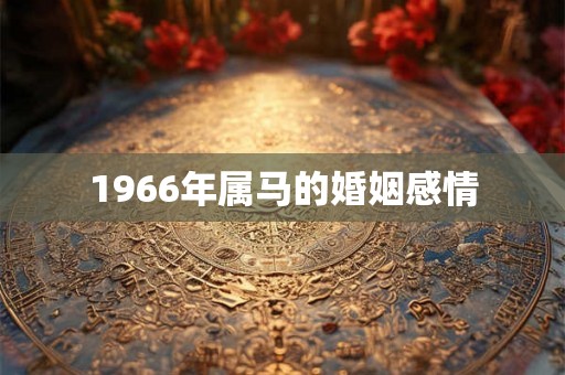 1966年属马的婚姻感情