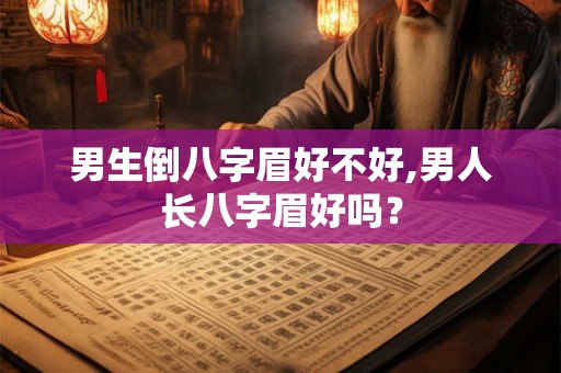 男生倒八字眉好不好,男人长八字眉好吗？