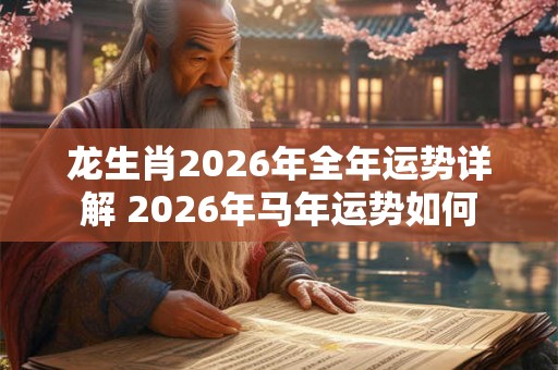 龙生肖2026年全年运势详解 2026年马年运势如何 龙生肖2026年全年运势详解 2026年马年运势如何