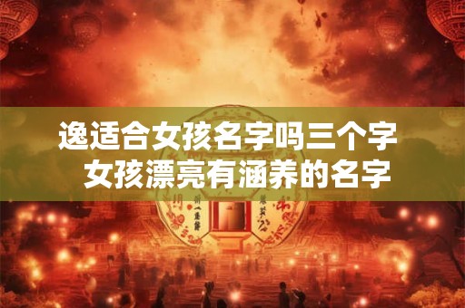 逸适合女孩名字吗三个字  女孩漂亮有涵养的名字