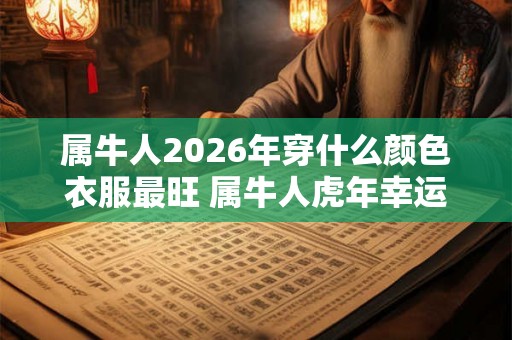 属牛人2026年穿什么颜色衣服最旺 属牛人虎年幸运色是什么