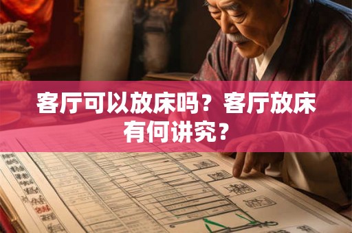 客厅可以放床吗？客厅放床有何讲究？