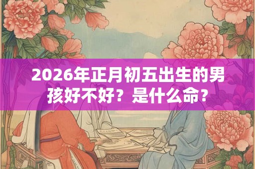 2026年正月初五出生的男孩好不好?是什么命? 2026年正月初五出生的男孩好不好?是什么命?