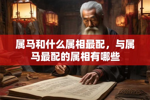 属马和什么属相最配，与属马最配的属相有哪些