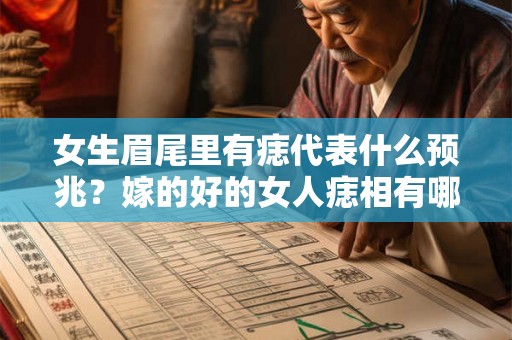 女生眉尾里有痣代表什么预兆？嫁的好的女人痣相有哪些？