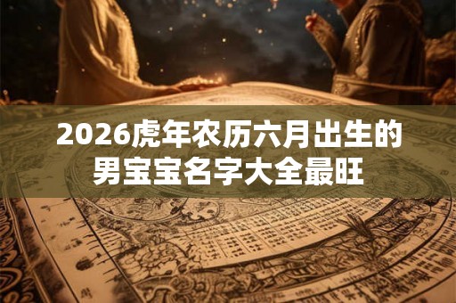 2026虎年农历六月出生的男宝宝名字大全最旺