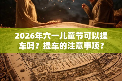 2026年六一儿童节可以提车吗？提车的注意事项？