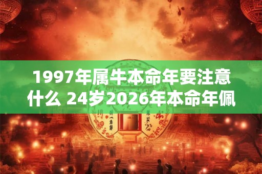 1997年属牛本命年要注意什么 24岁2026年本命年佩戴什么好