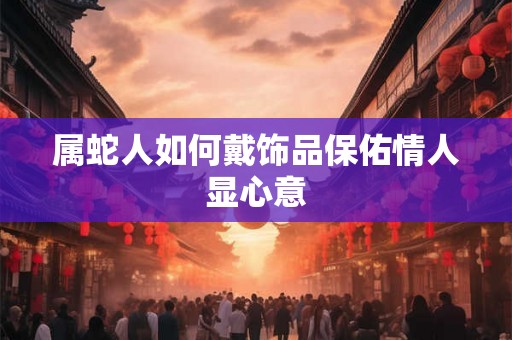属蛇人如何戴饰品保佑情人显心意