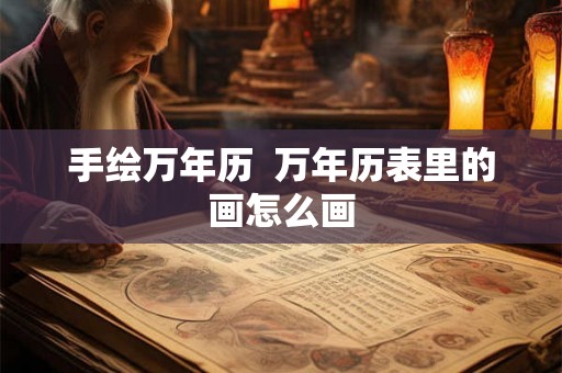 手绘万年历  万年历表里的画怎么画
