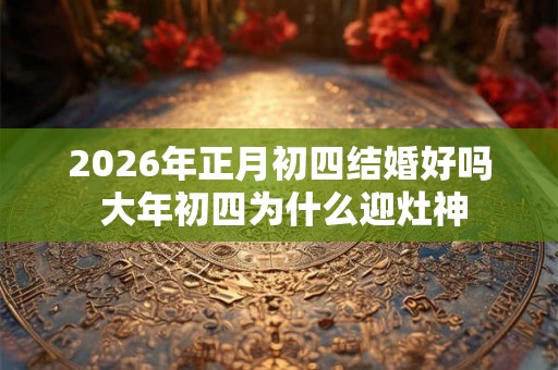 2026年正月初四结婚好吗 大年初四为什么迎灶神