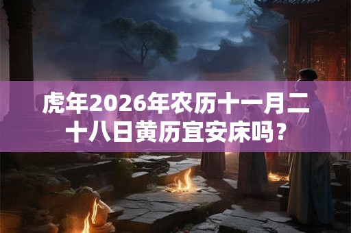 虎年2026年农历十一月二十八日黄历宜安床吗？