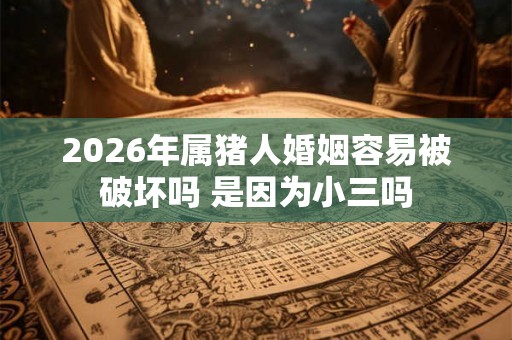 2026年属猪人婚姻容易被破坏吗 是因为小三吗