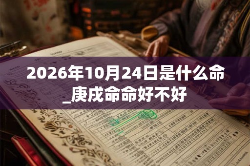 2026年10月24日是什么命_庚戌命命好不好