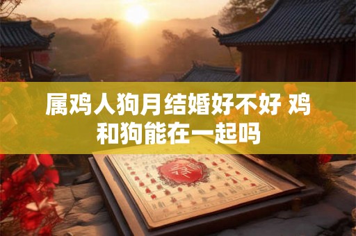 属鸡人狗月结婚好不好 鸡和狗能在一起吗