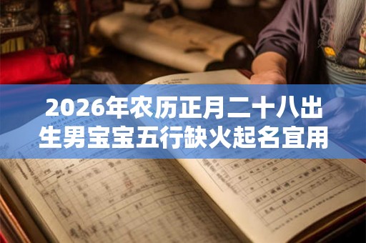 2026年农历正月二十八出生男宝宝五行缺火起名宜用字推荐! 2026年农历正月二十八出生男宝宝五行缺火起名宜用字推荐!