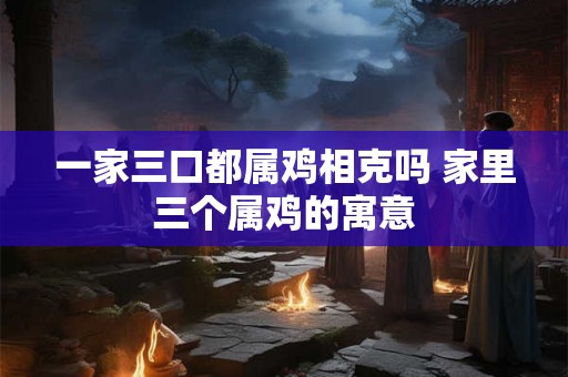 一家三口都属鸡相克吗 家里三个属鸡的寓意