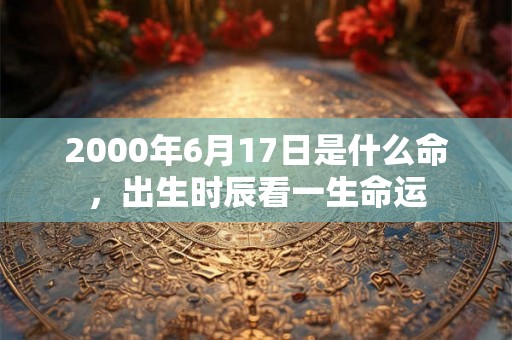 2000年6月17日是什么命,出生时辰看一生命运 2000年6月17日是什么命,出生时辰看一生命运