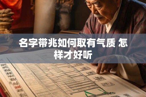 名字带兆如何取有气质 怎样才好听