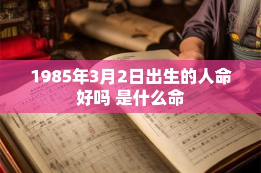 1985年3月2日出生的人命好吗 是什么命