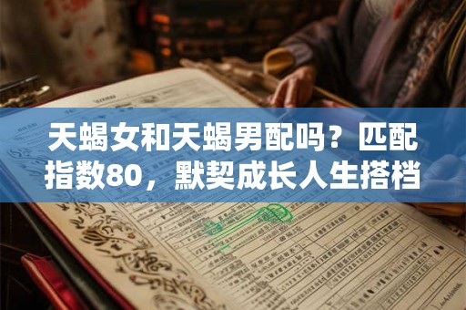 天蝎女和天蝎男配吗？匹配指数80，默契成长人生搭档