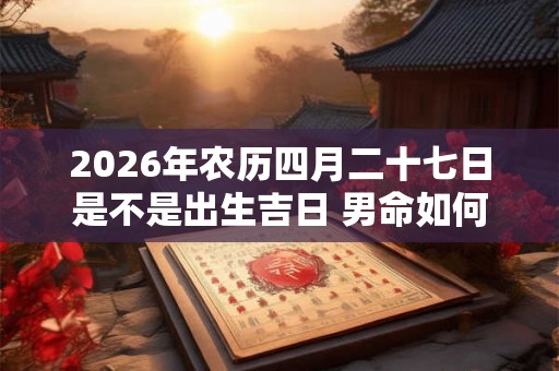 2026年农历四月二十七日是不是出生吉日 男命如何
