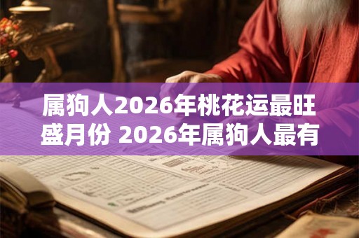 属狗人2026年桃花运最旺盛月份 2026年属狗人最有桃花运的月份是