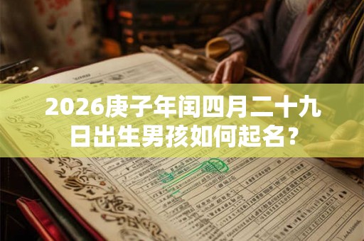 2026庚子年闰四月二十九日出生男孩如何起名? 2026庚子年闰四月二十九日出生男孩如何起名?