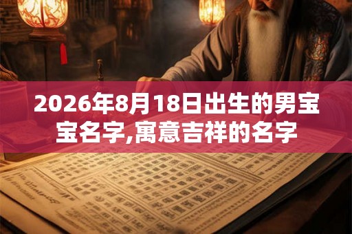 2026年8月18日出生的男宝宝名字,寓意吉祥的名字 2026年8月18日出生的男宝宝名字,寓意吉祥的名字