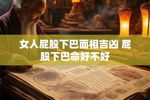 女人屁股下巴面相吉凶 屁股下巴命好不好