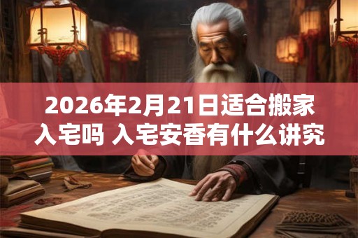2026年2月21日适合搬家入宅吗 入宅安香有什么讲究