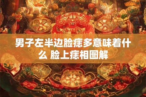 男子左半边脸痣多意味着什么 脸上痣相图解