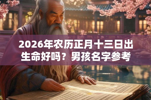 2026年农历正月十三日出生命好吗？男孩名字参考