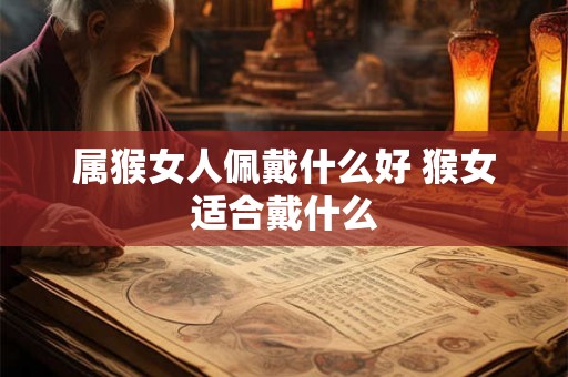 属猴女人佩戴什么好 猴女适合戴什么